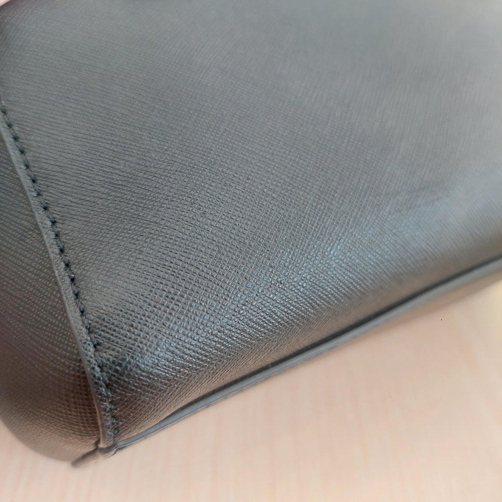 Tory Burch Black Emerson Mini Top Zip Tote Bag | Brand New |