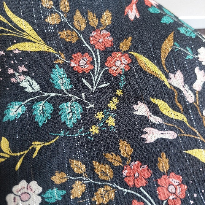 ZARA Black Lace Floral Printed Short Dress | Gently Used |