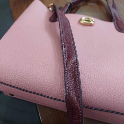 Coach Pink Willow Colorblock Tote 24 Bag | Pre Loved |