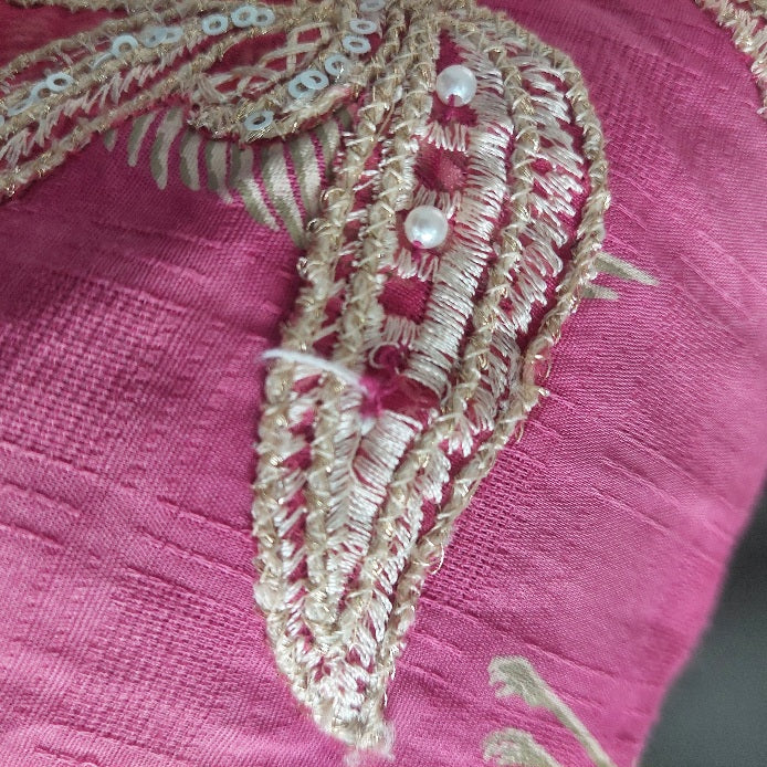 Sana Safinaz Pink Embellished & Embroidered Kurta | Brand New |