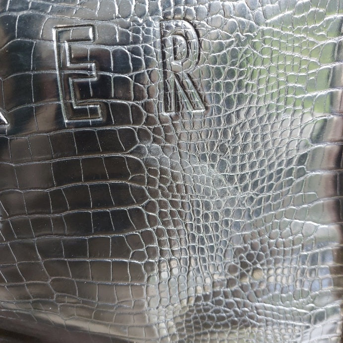 Ted Baker Croc Faux Leather Wide Icon Tote Bag | Pre Loved |