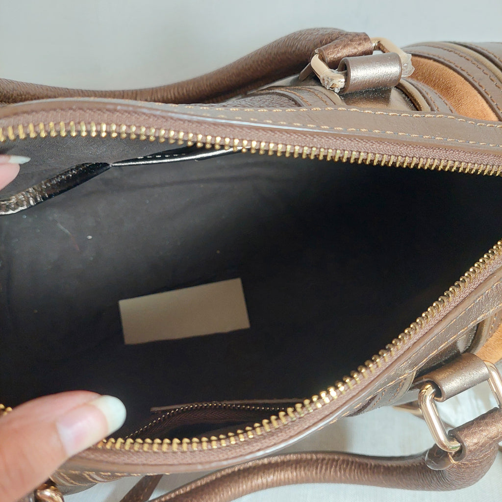 Burberry Bronze Alchester Bowling Bag | Pre Loved |