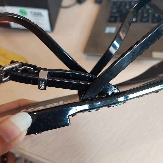 Karl Lagerfeld Black Jelly Karl Ikonic Sling Sandals | Brand New |