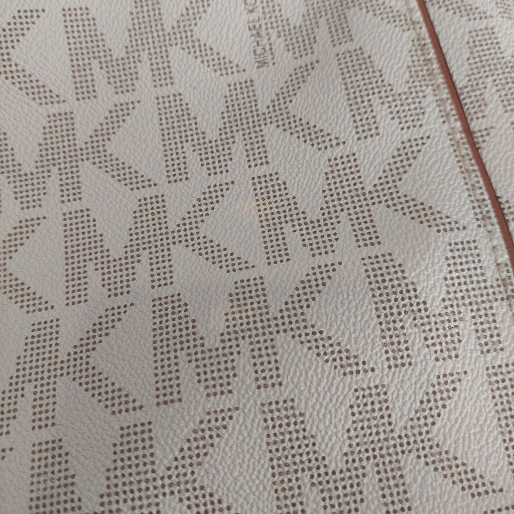 Michael Kors Vanilla Monogram Chain Tote | Pre Loved |