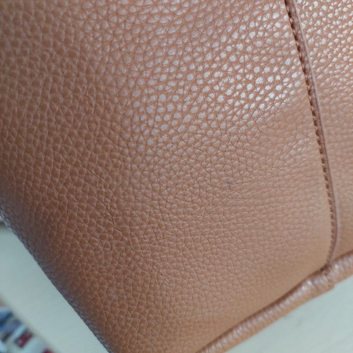 Steve Madden Tan Leatherette Large Tote | Brand New |