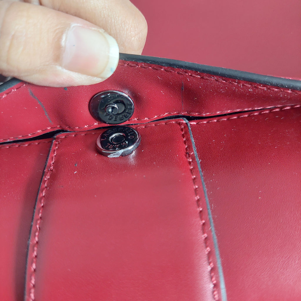 karl lagerfeld Burgundy Leather Crossbody Bag | Gently Used |