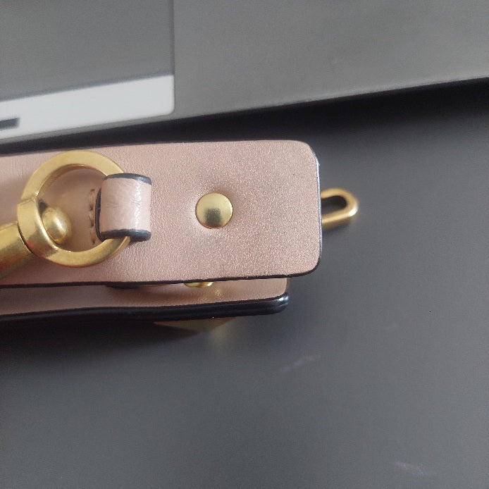 Valentino Rose Cannelle Leather Medium Roman Stud Top Handle Bag | Pre Loved |