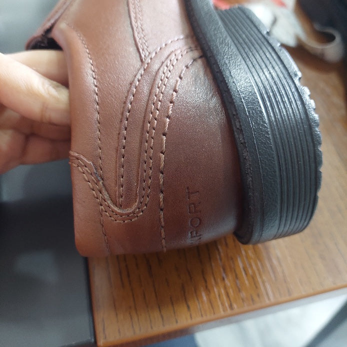 Rock Leader Men's Brown 2 Bike Toe Slip On Shoes | Gently Used |