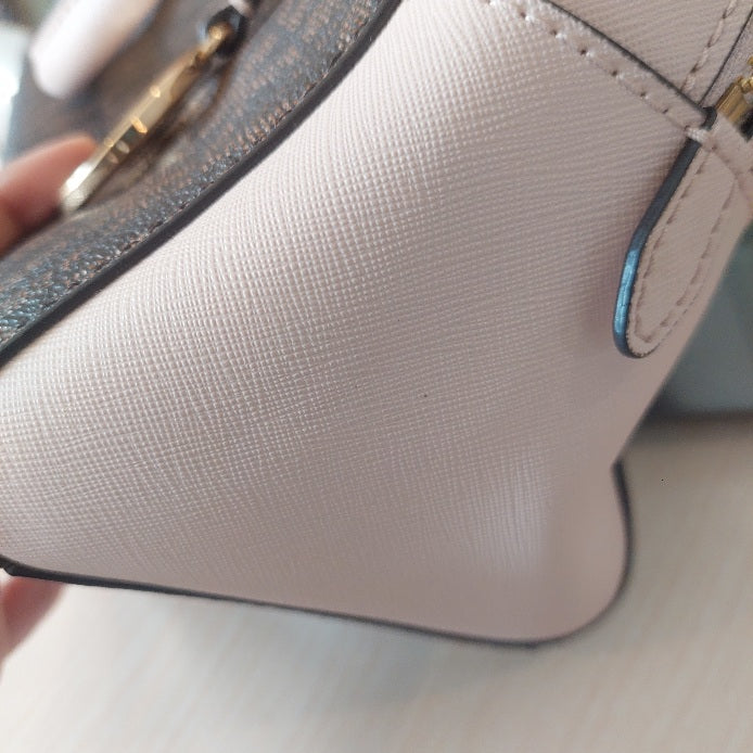 Michael Kors Ayden Medium Leather Dome Satchel Bag | Pre Loved |