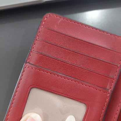 Kate Spade Red Staci Medium Compact Bifold Wallet | Pre Loved |