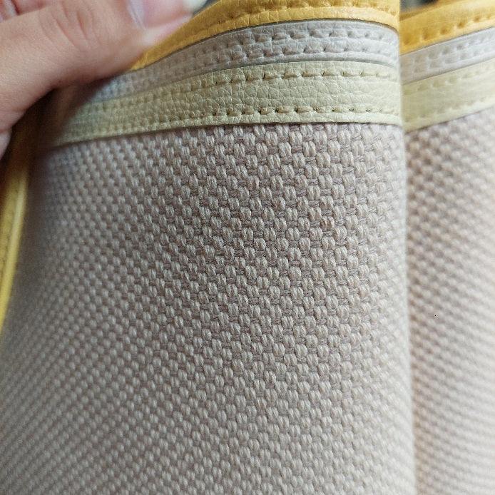 Kate Spade Cream Canvas & Yellow Leather 'All Day' Large Tote Bag | Pre Loved |