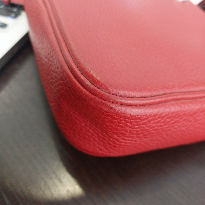 Michael Kors Red Fulton Large EW Pebbled Leather Crossbody Bag | Pre Loved |