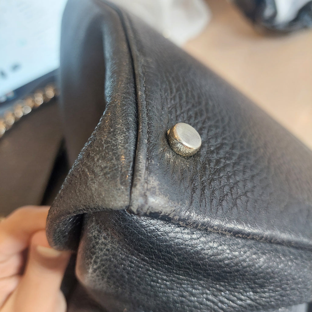 Kate Spade Black Leather Triple Compartment Shoulder Bag | Pre Loved |