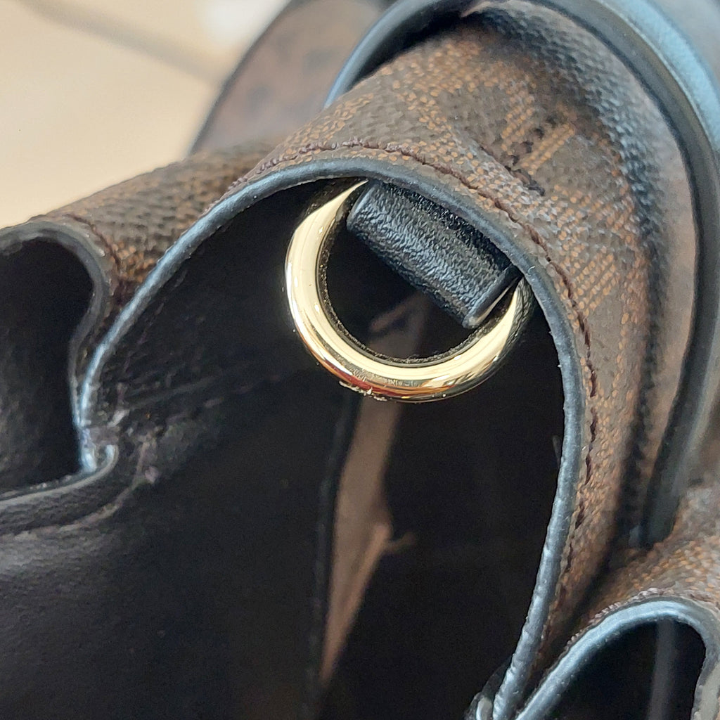 Michael Kors Brown & Black Reed Small Belted Satchel Bag | Gently Used |