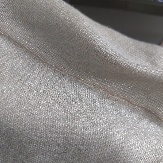 ZARA Silver Metallic Semi Sheer Loose Fit Top | Brand New |