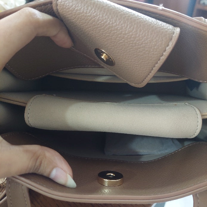 Dune London Camel Dinidefine Suede Belted Grab Bag | Gently Used |