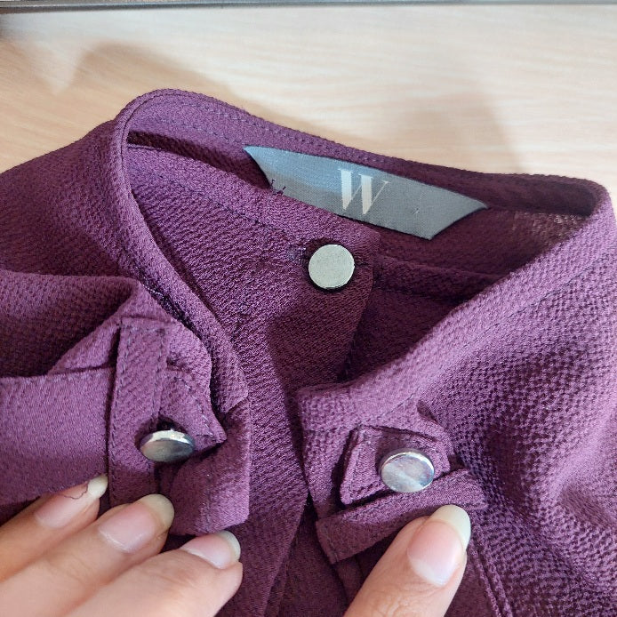 W By Bhs Plum Long Sleeve Tunic | Pre Loved |