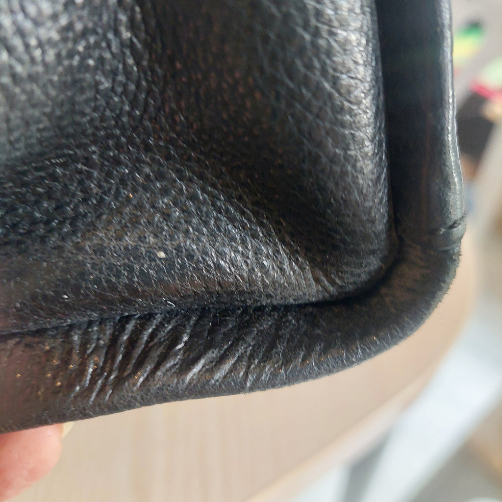 Kate Spade Black Leather Triple Compartment Shoulder Bag | Pre Loved |