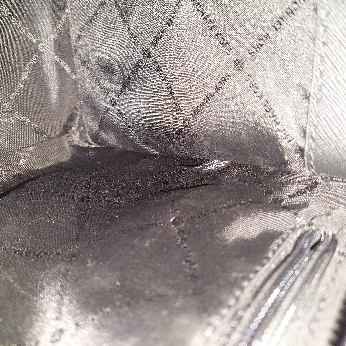 Michael Kors Black Rayne Leather Medium East West Satchel Bag | Gently Used |