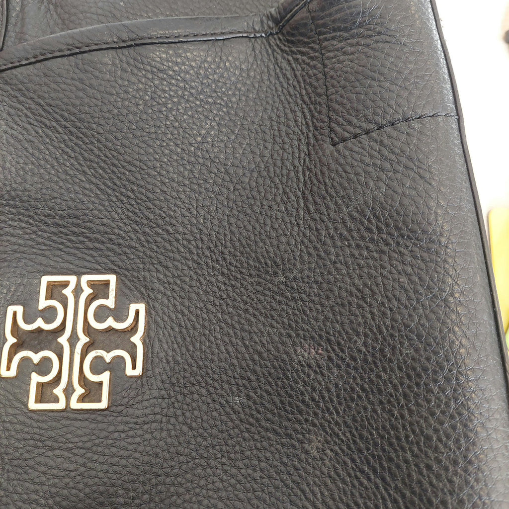 Tory Burch Black Leather Britten Shoulder Bag | Pre Loved |