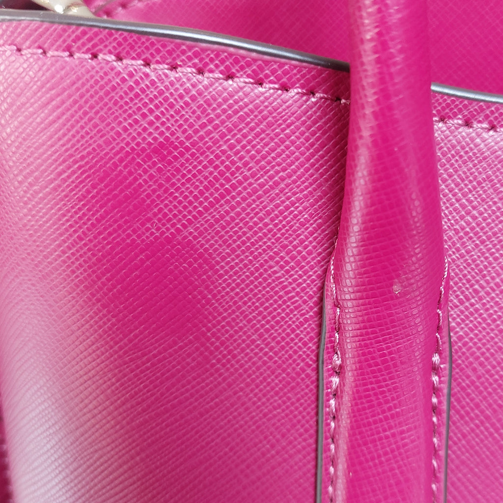 Kate Spade Burgundy Leather 'Rory' Medium Satchel Bag | Gently Used |