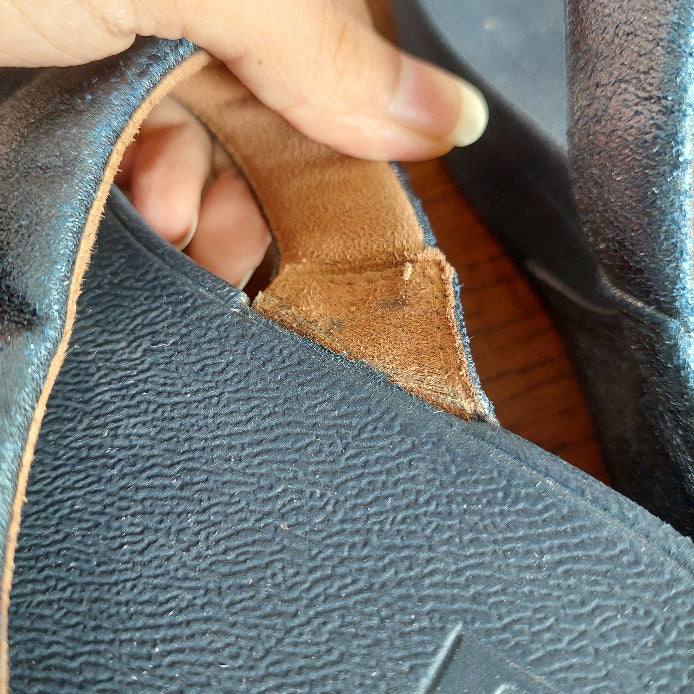 FitFlop Navy Shimmer Lulu Thong Sandals | Pre Loved |