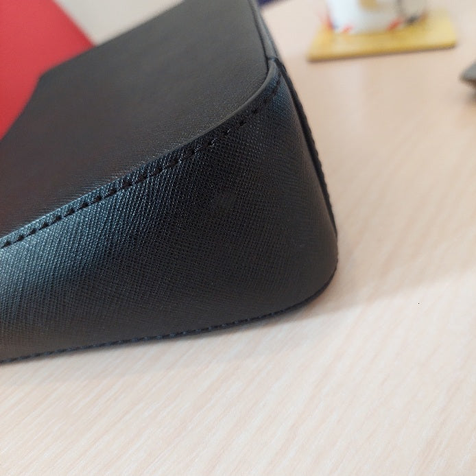 Michael Kors Black Gold Chain Leather Crossbody Bag | Gently Used |