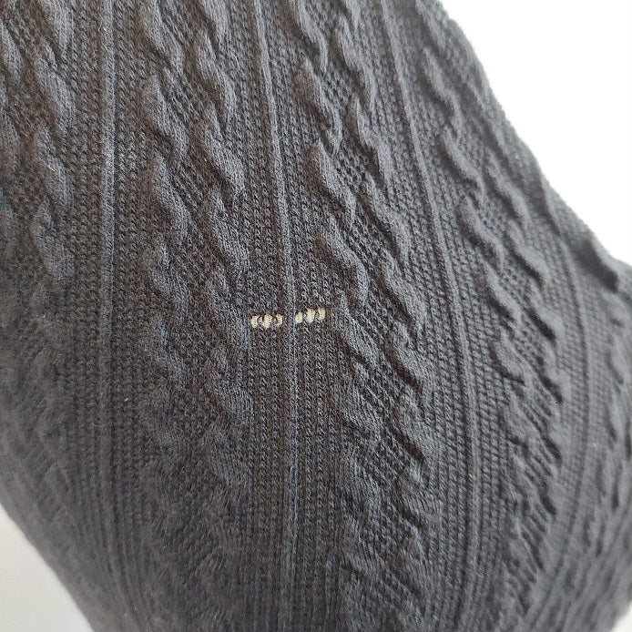 H&M Black Textured Short Sleeve Short Dress | Brand New |