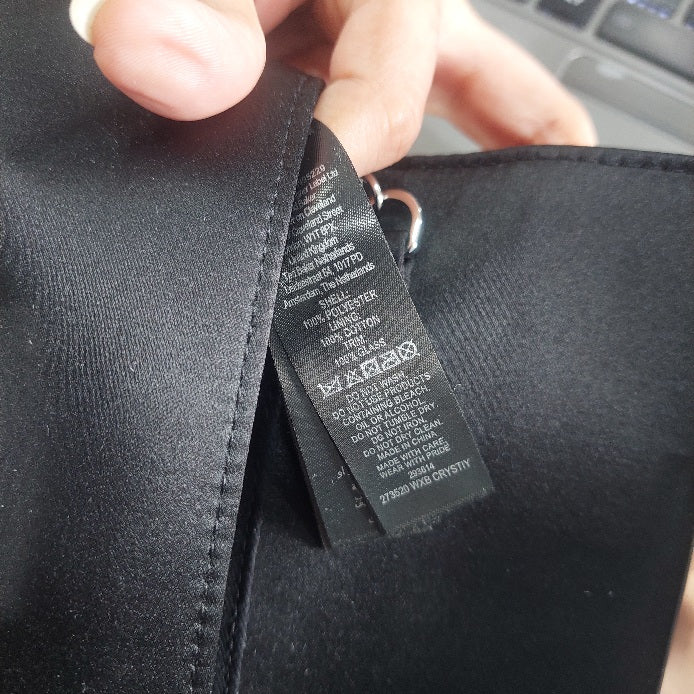 Ted Baker Black Satin Crystal Bow Shoulder Bag | Brand New |