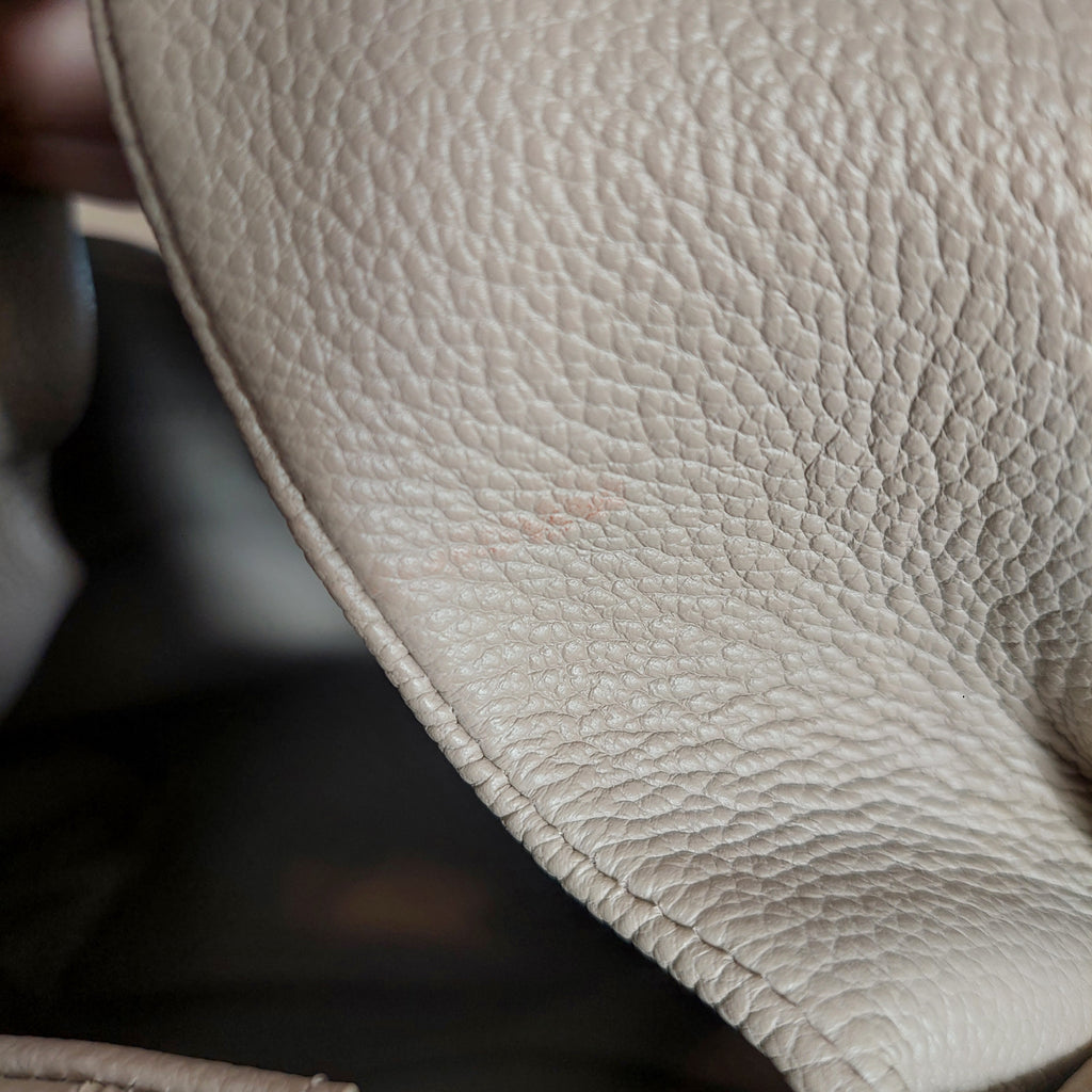 Polene Taupe Textured Leather Numéro Neuf Edition Handbag | Like New |