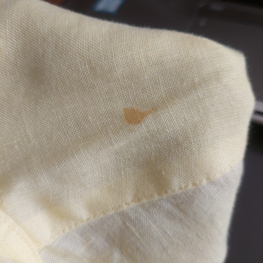 Uniqlo Light Yellow Semi Sheer Button Down Shirt | Gently Used |