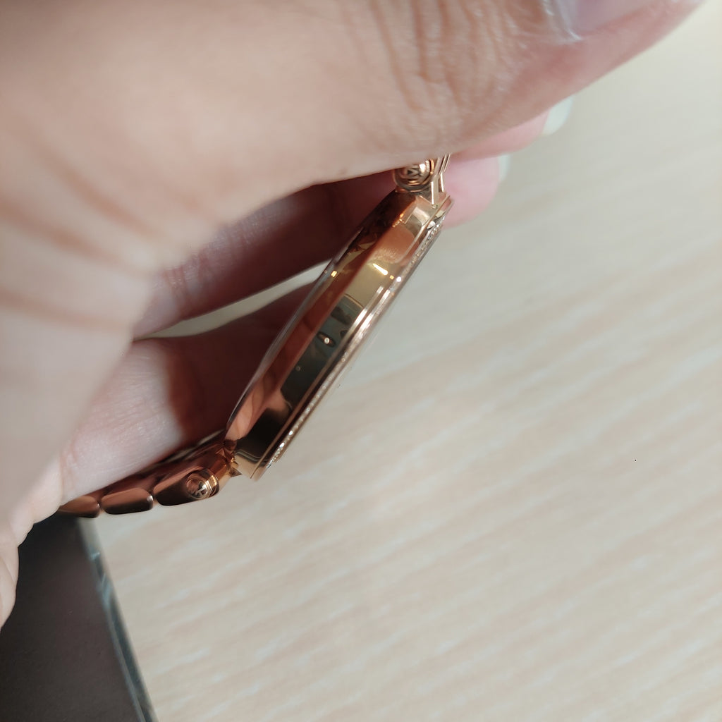 Michael Kors Rose Gold Rhinestone MK-3402 Watch | Pre Loved |
