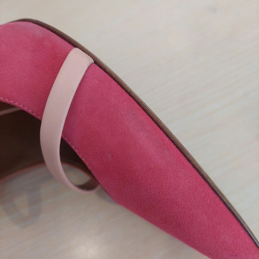 Malone Souliers Pink Suede 'Maureen 100' Heels | Pre Loved |