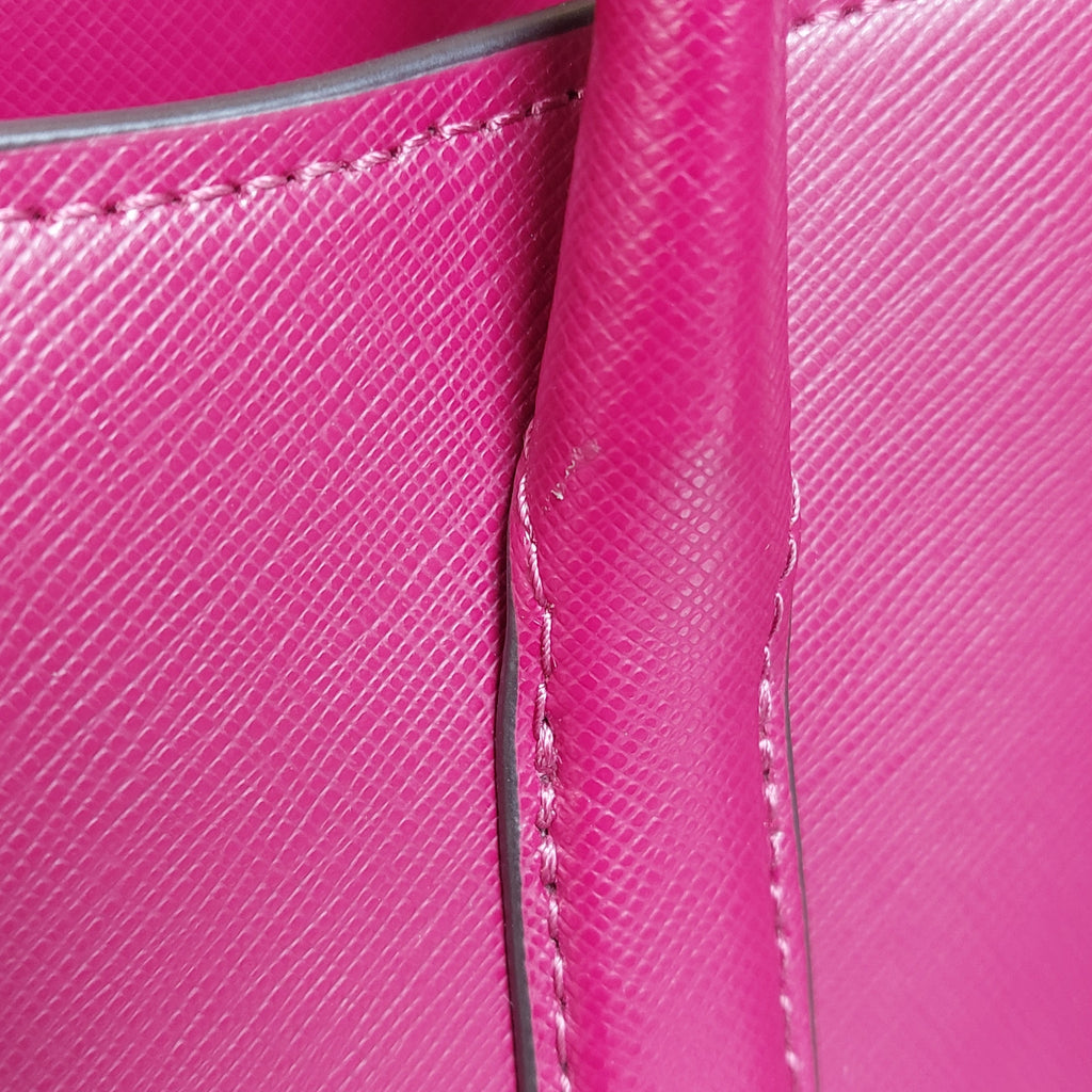 Kate Spade Burgundy Leather 'Rory' Medium Satchel Bag | Gently Used |