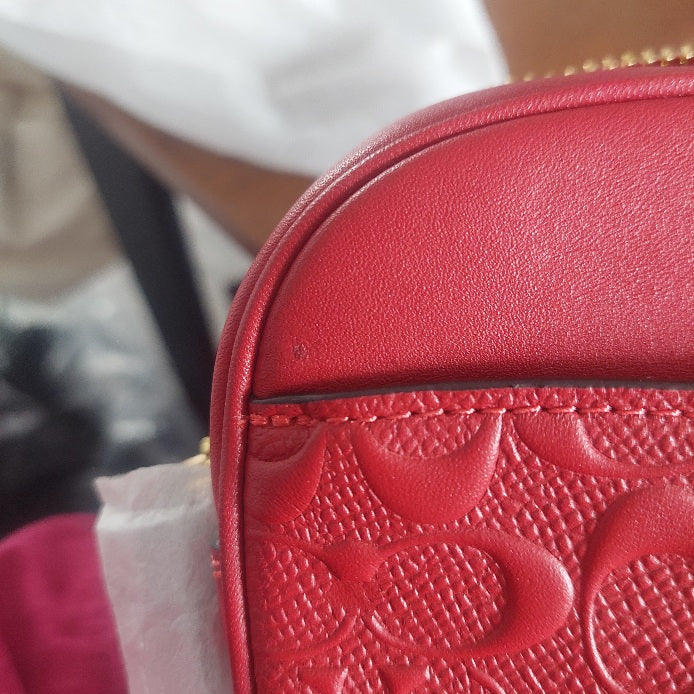 Coach Red Signature Mini Jamie Camera Bag | Like New |