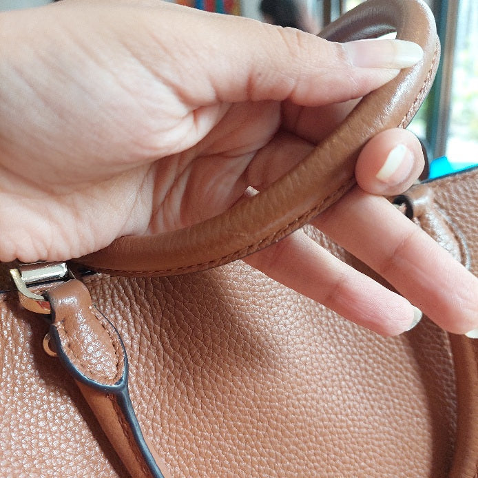 Kate Spade Brown Leather 'Leila' Medium Satchel Bag | Pre Loved |