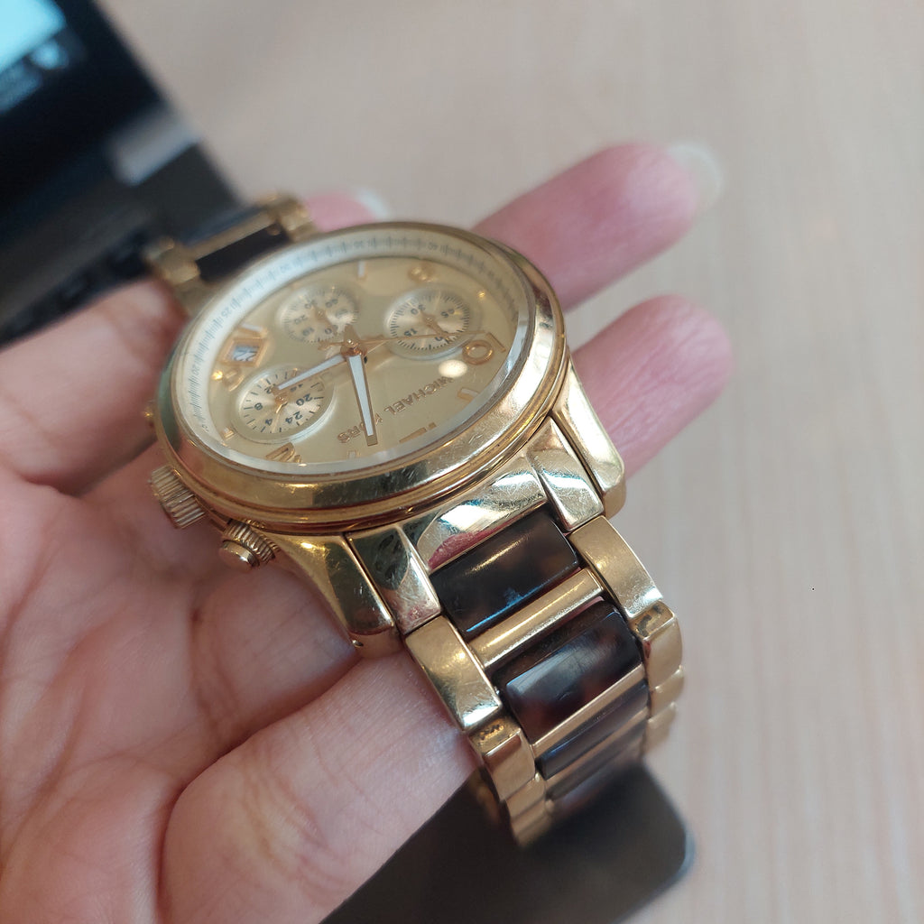 Michael Kors MK5659 Chronograph Gold Gradient Watch | Pre Loved |