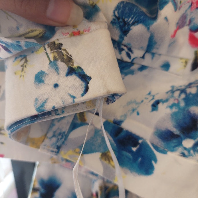 INC White Floral Printed Straight Leg Pants | Brand New |