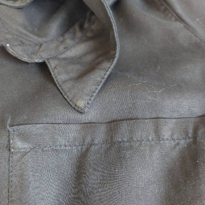 ZARA Black Long Collared Button Up Shirt | Pre Loved |