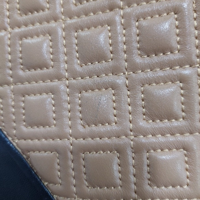 Tory Burch Tri Color Quilted Leather Fleming Shoulder Bag | Pre Loved |