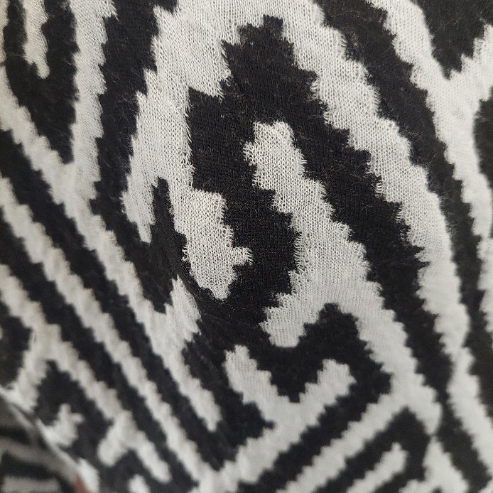 DUNNES Black & White Knit Dress | Pre Loved |