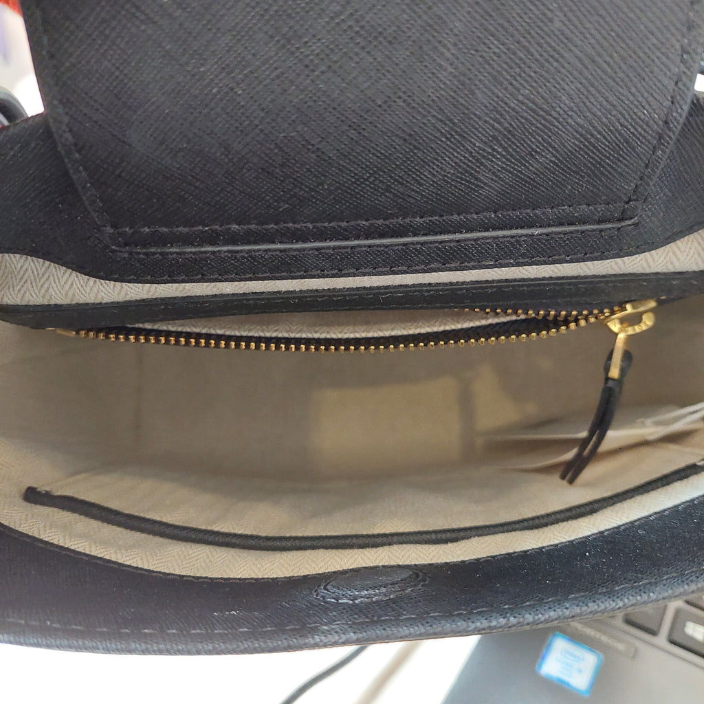 Tory Burch Black Leather Emerson Bucket Bag | Gently Used |