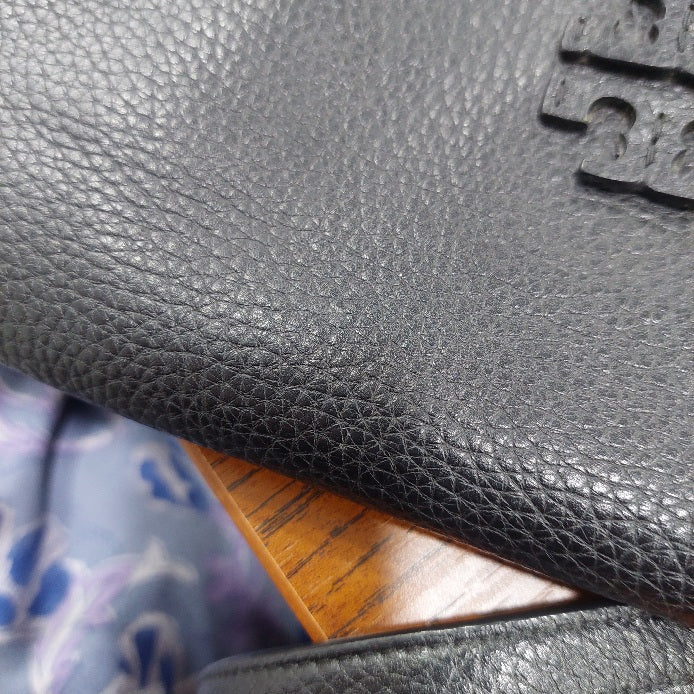 Tory Burch Black Leather Taylor Convertible Foldover Crossbody Bag | Gently Used |