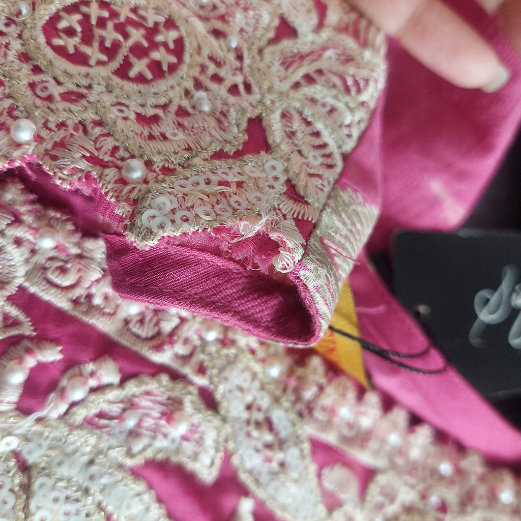 Sana Safinaz Pink Embellished & Embroidered Kurta | Brand New |