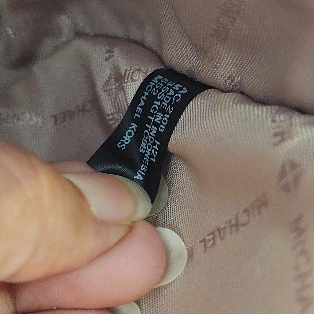 Michael Kors Brown & Red Jet Set Large Logo Crossbody Bag | Pre Loved |