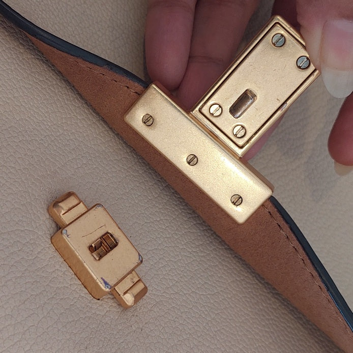 Tory Burch Cream Leather Juliette Satchel Bag | Gently Used |