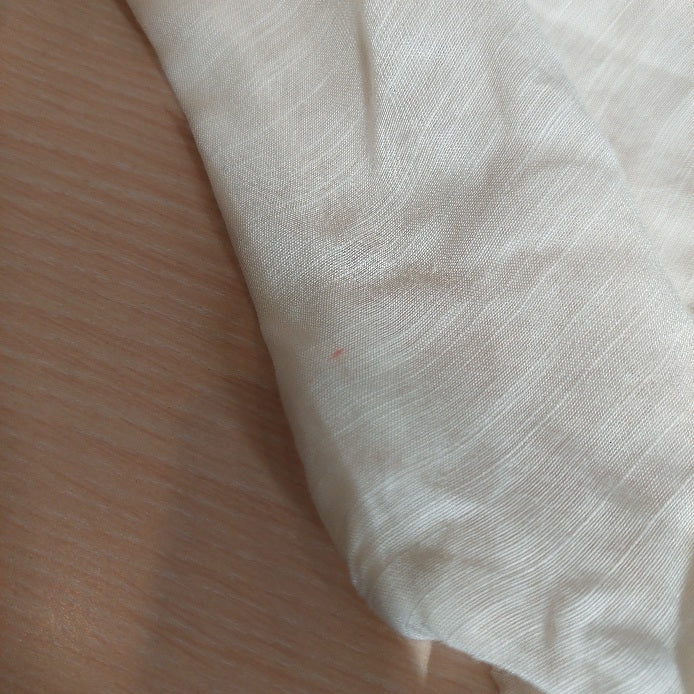 Zaib Cream & Blue Embroidered Outfit (4 Pieces) | Gently Used |