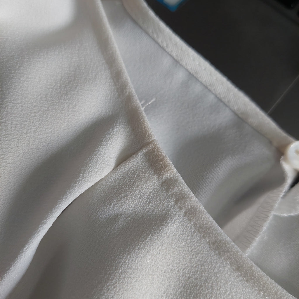 Zara White Front Cut Out Belted Top | Pre Loved |