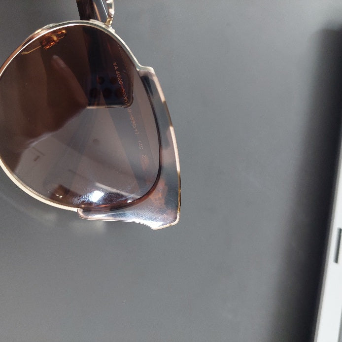 Valentino Dusky Pink/Black Cat Eye Acetate Cube Havana VA4026 Sunglasses | Like New |