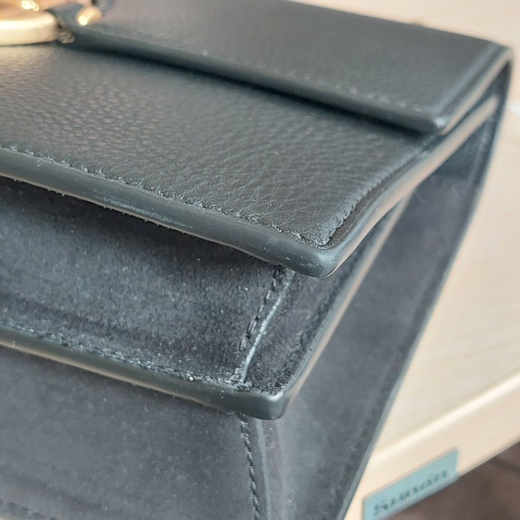 Tory Burch Black Leather Miller Flap Shoulder Bag | Brand New |